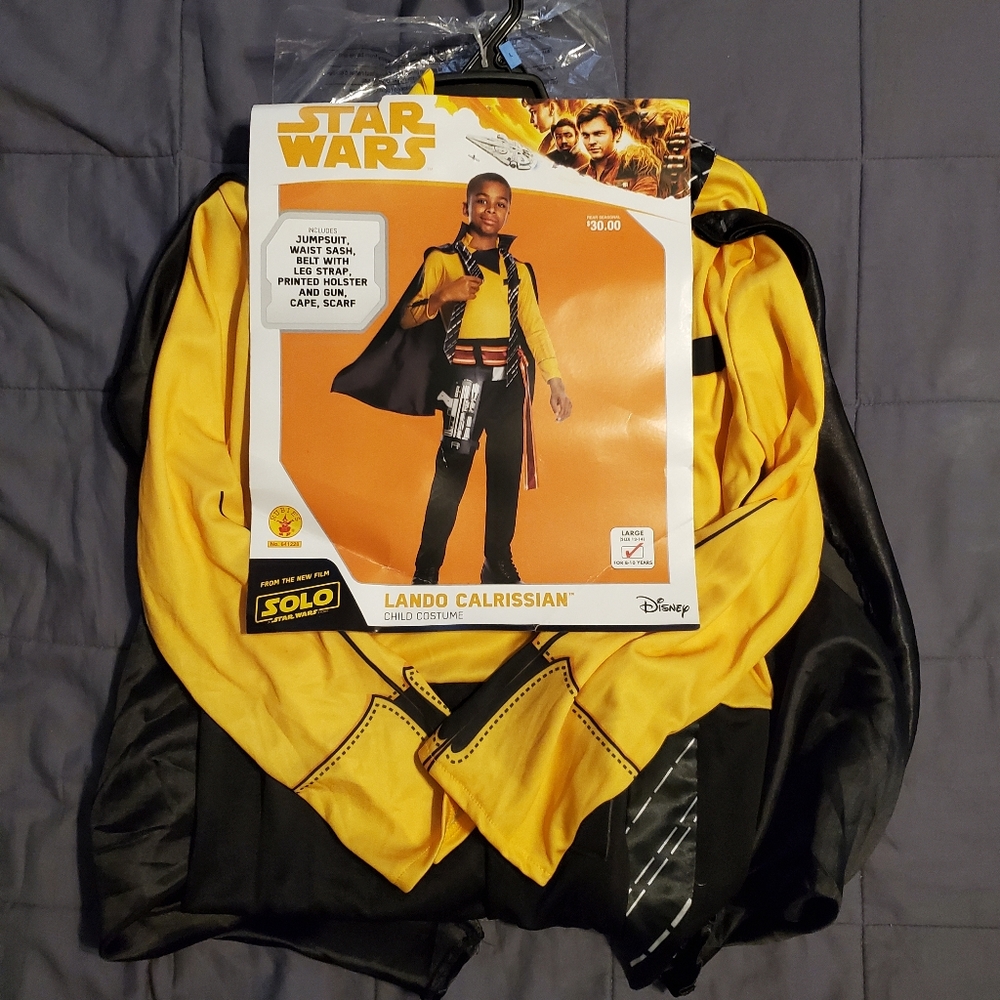 Star Wars Lando Calrissian Dress Up Costume, Szs S & L